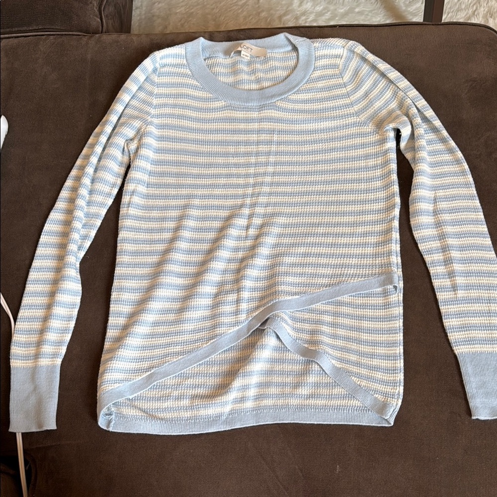 Striped Blue and White lightweight Sweater